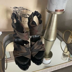 Authentic Burberry Heeled Sandals